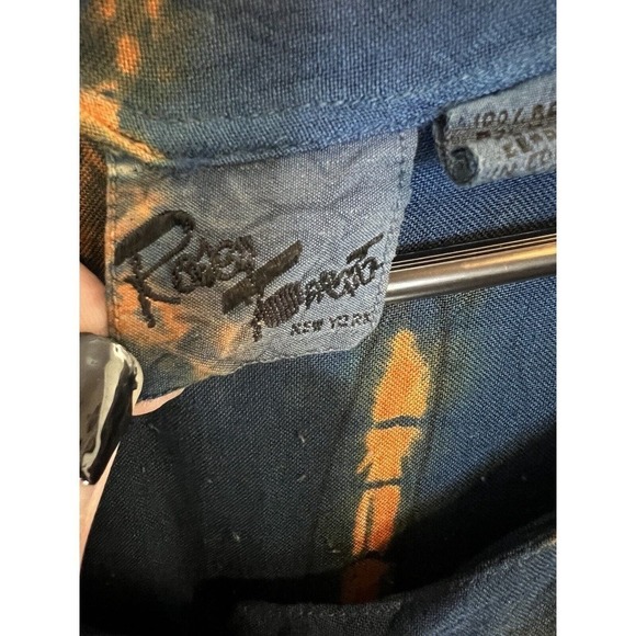 Vintage Rosey Tomato Multicolor Artistic Graphic Print Jumpsuit Size Large - Picture 13 of 14